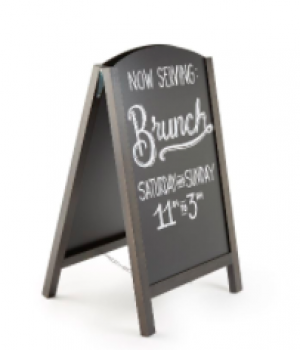 Kundenstopper mit Kreidetafeln Kundenstopper mit Kreidetafeln